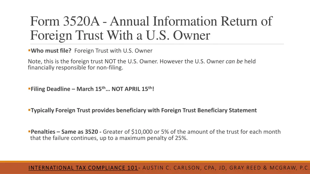 form 3520a annual information return of foreign