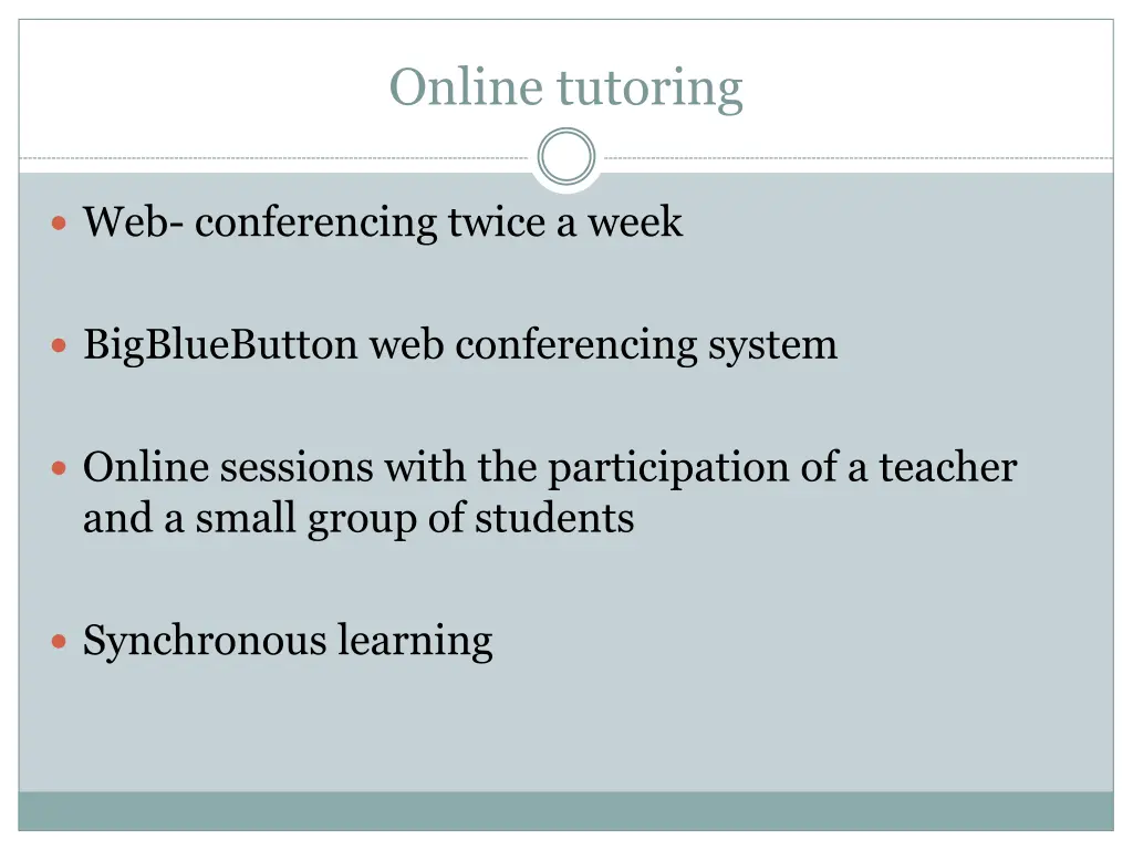 online tutoring