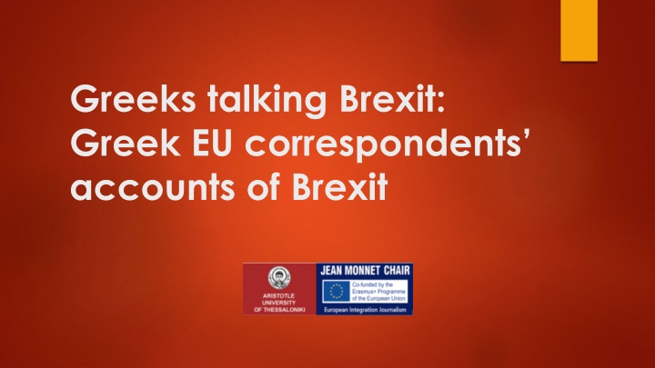 greeks talking brexit greek eu correspondents