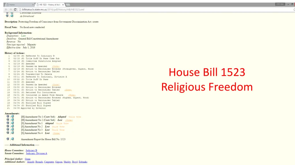 house bill 1523 religious freedom