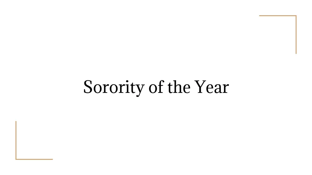 sorority of the year