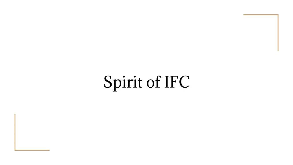 spirit of ifc