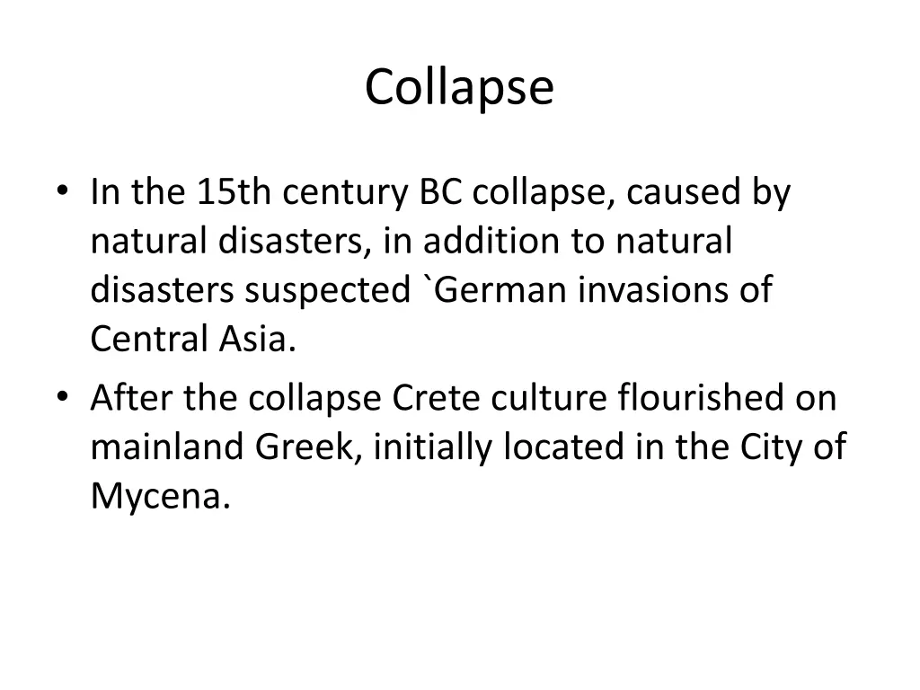 collapse