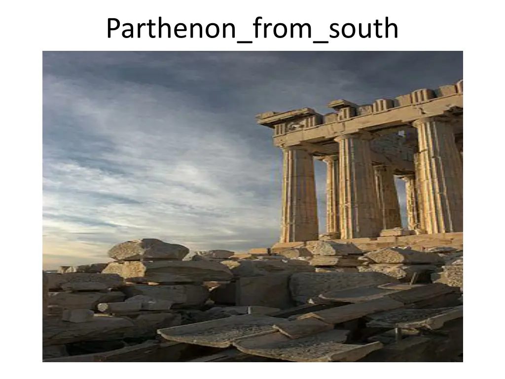 parthenon from south