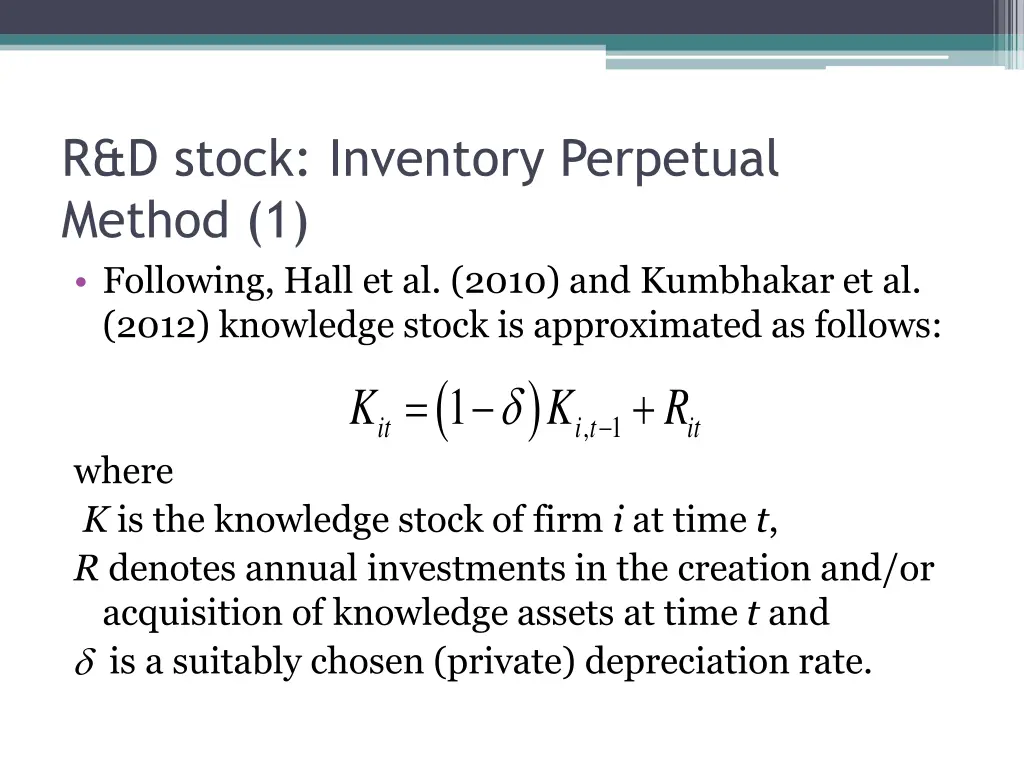 r d stock inventory perpetual method 1 following