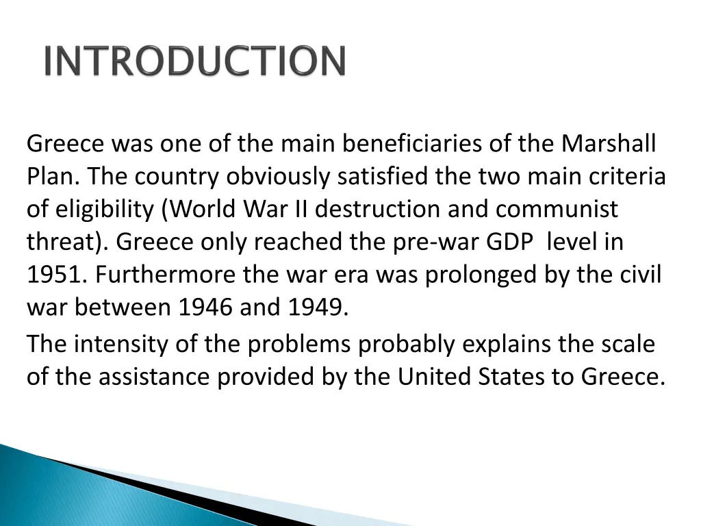 greece was one of the main beneficiaries