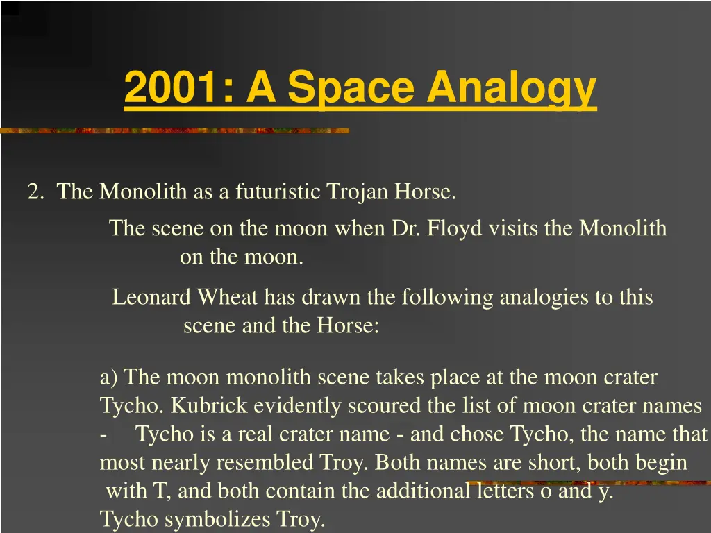 2001 a space analogy 1