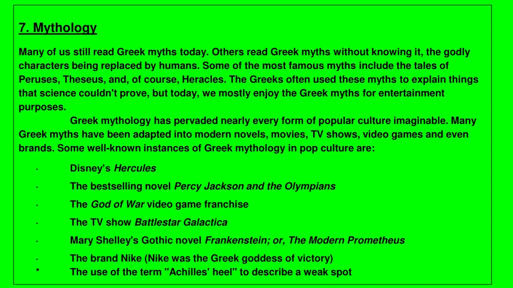 7 mythology