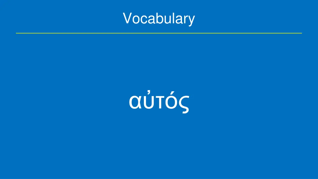 vocabulary