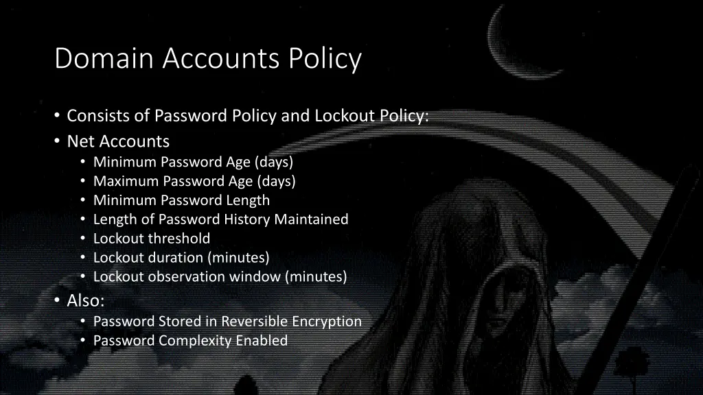 domain accounts policy