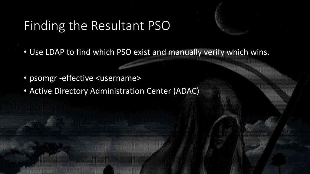 finding the resultant pso