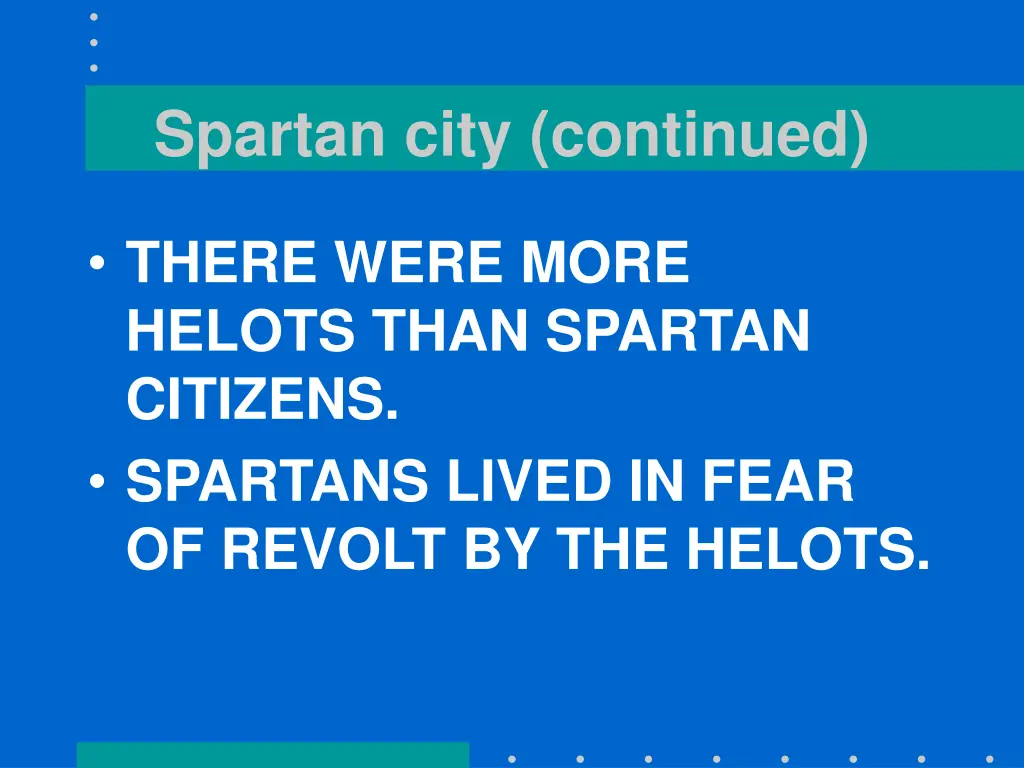 spartan city continued