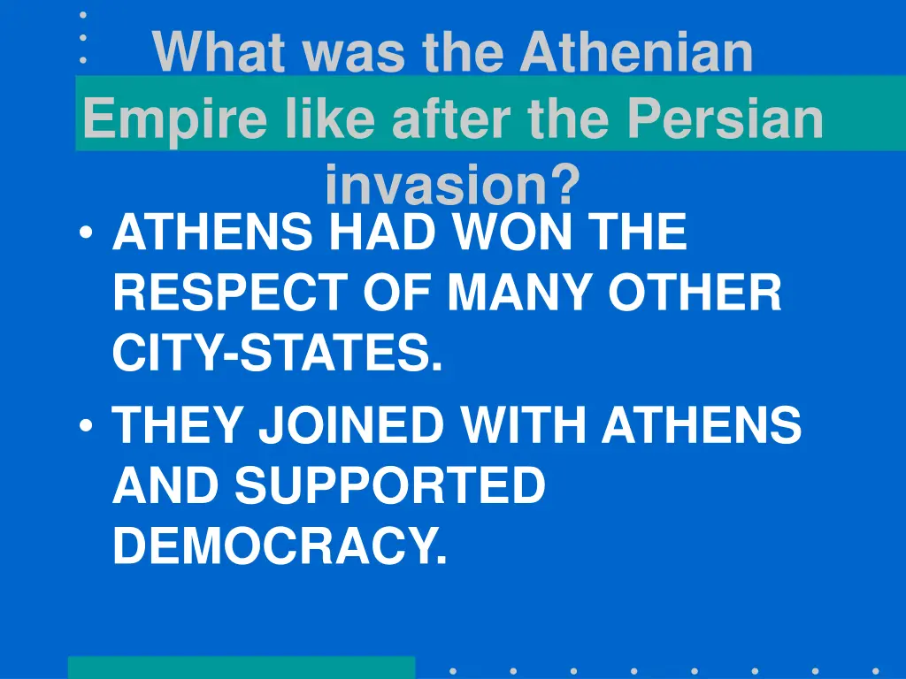 what was the athenian empire like after