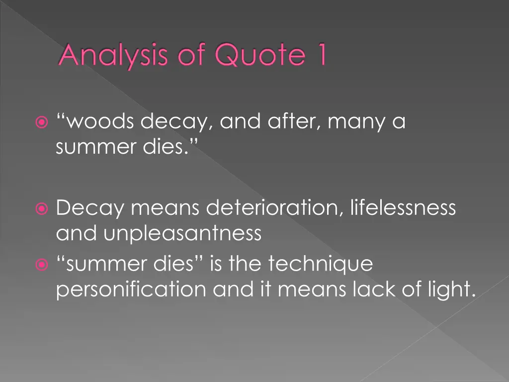 analysis of quote 1