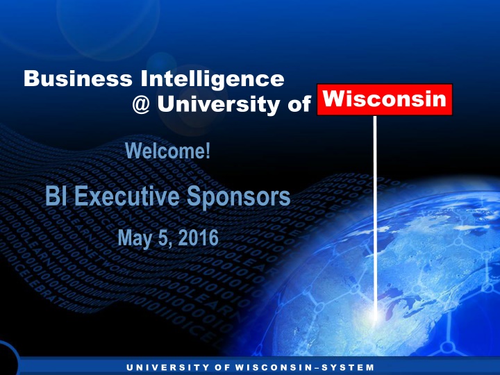 business intelligence @ university of wisconsin