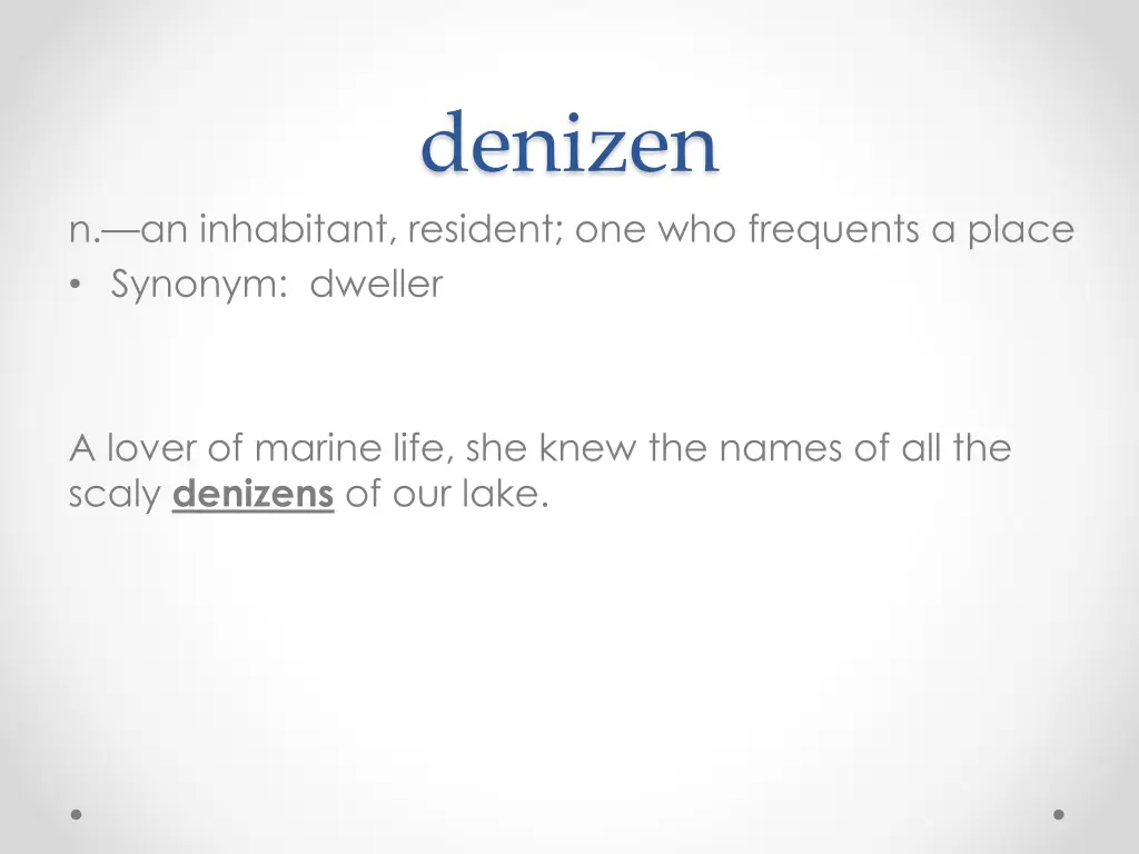 denizen