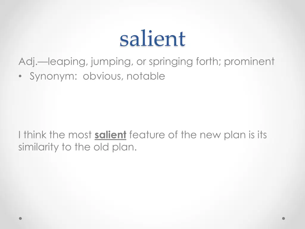 salient