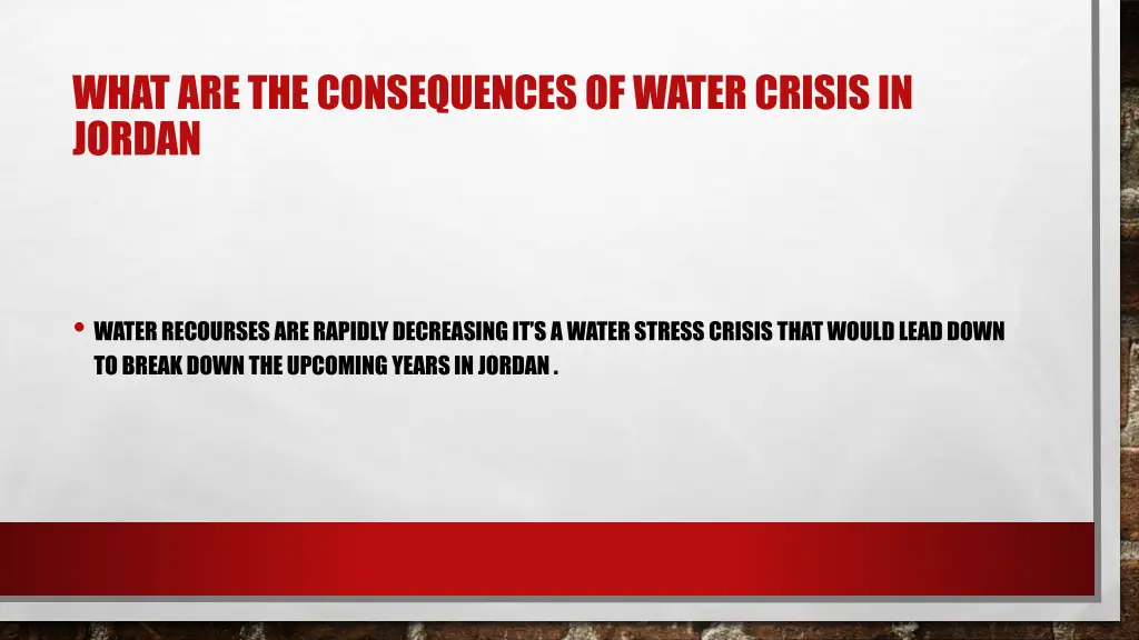 what are the consequences of water crisis