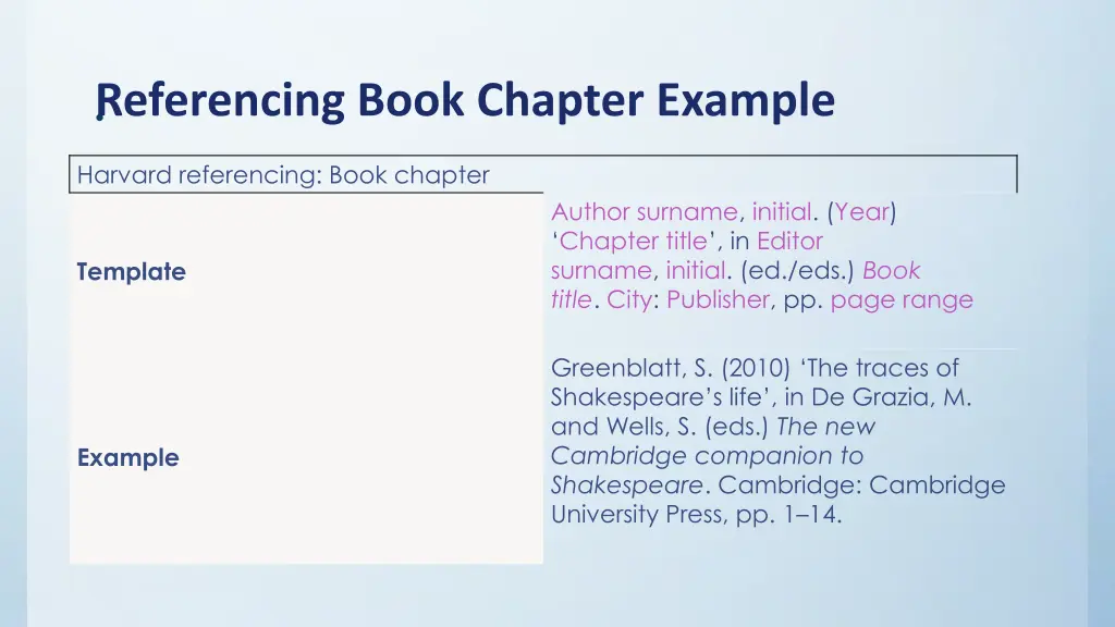 referencing book chapter example