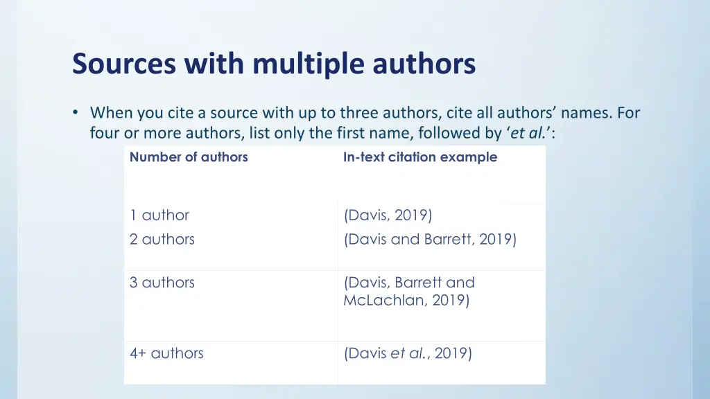 sources with multiple authors