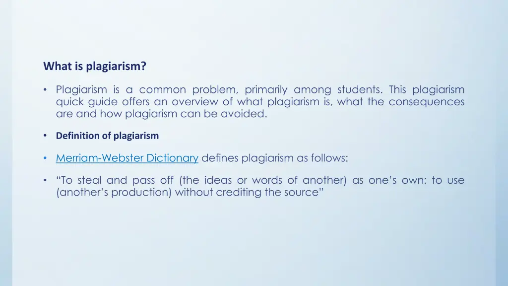 what is plagiarism