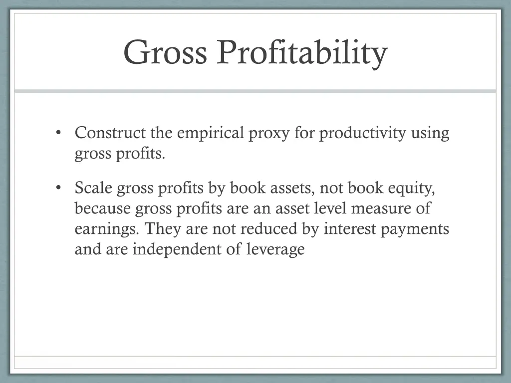 gross profitability 2