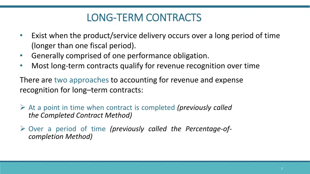 long long term contracts term contracts