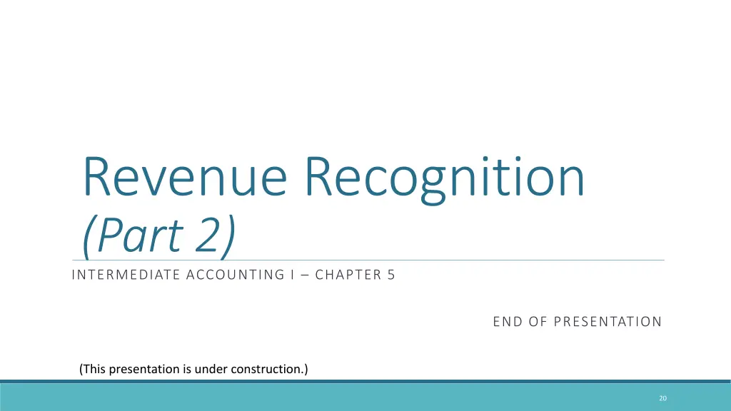 revenue recognition