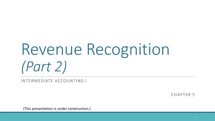 revenue recognition part 2