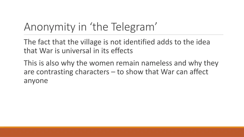 anonymity in the telegram