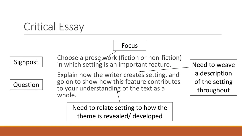 critical essay