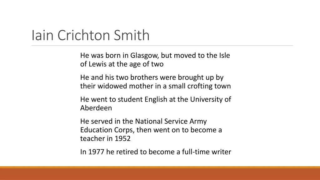 iain crichton smith