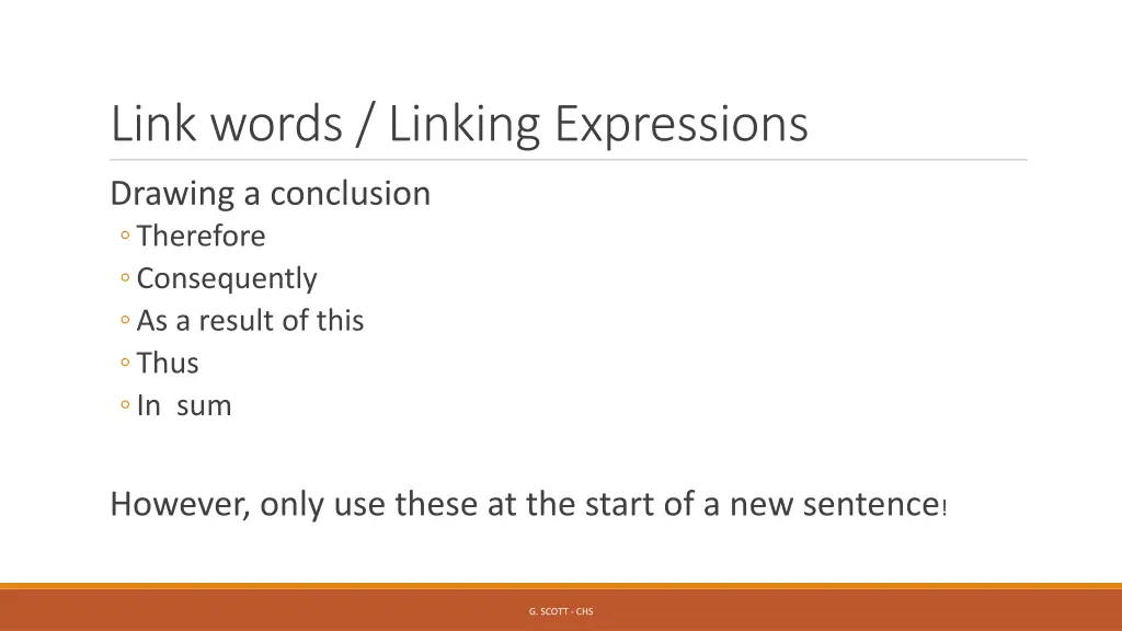 link words linking expressions 1