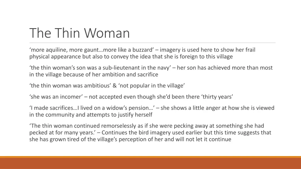 the thin woman