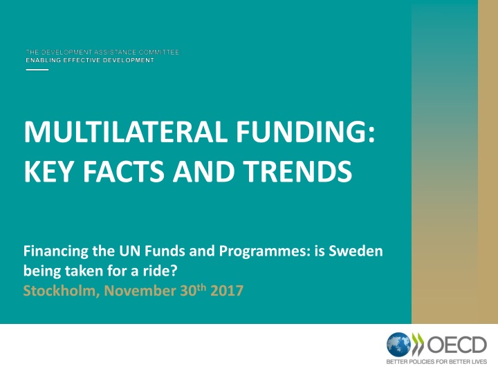 multilateral funding key facts and trends