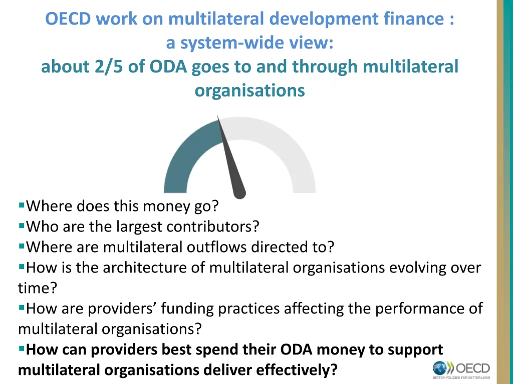 oecd work on multilateral development finance