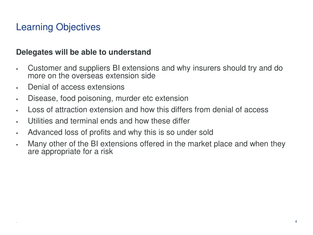 learning objectives 1