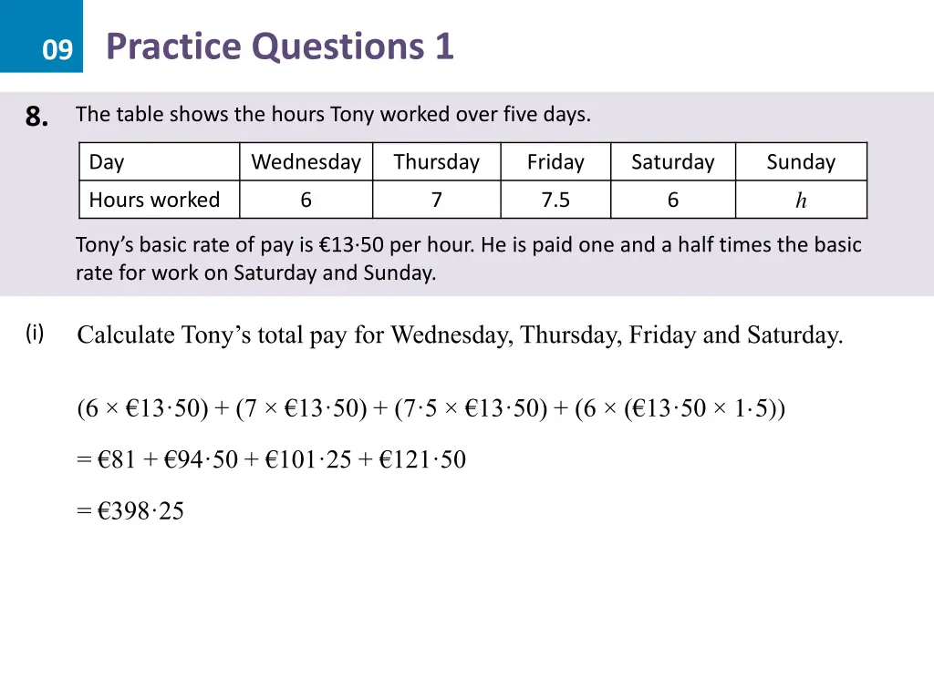 09 practice questions 1 18