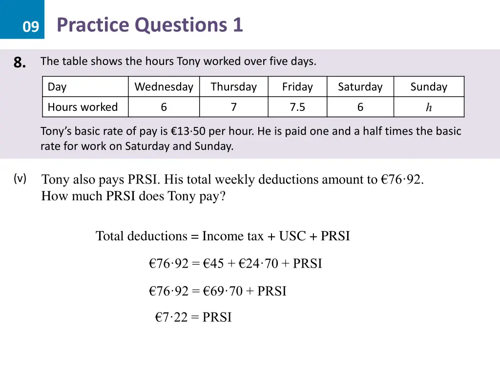 09 practice questions 1 22