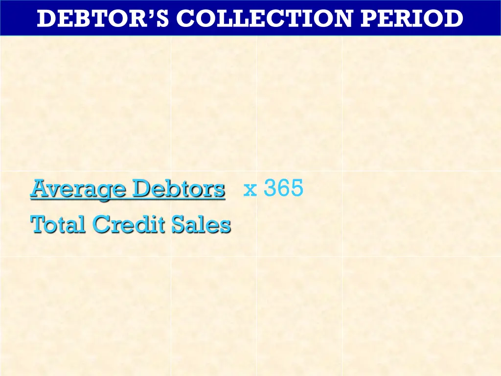 debtor s collection period