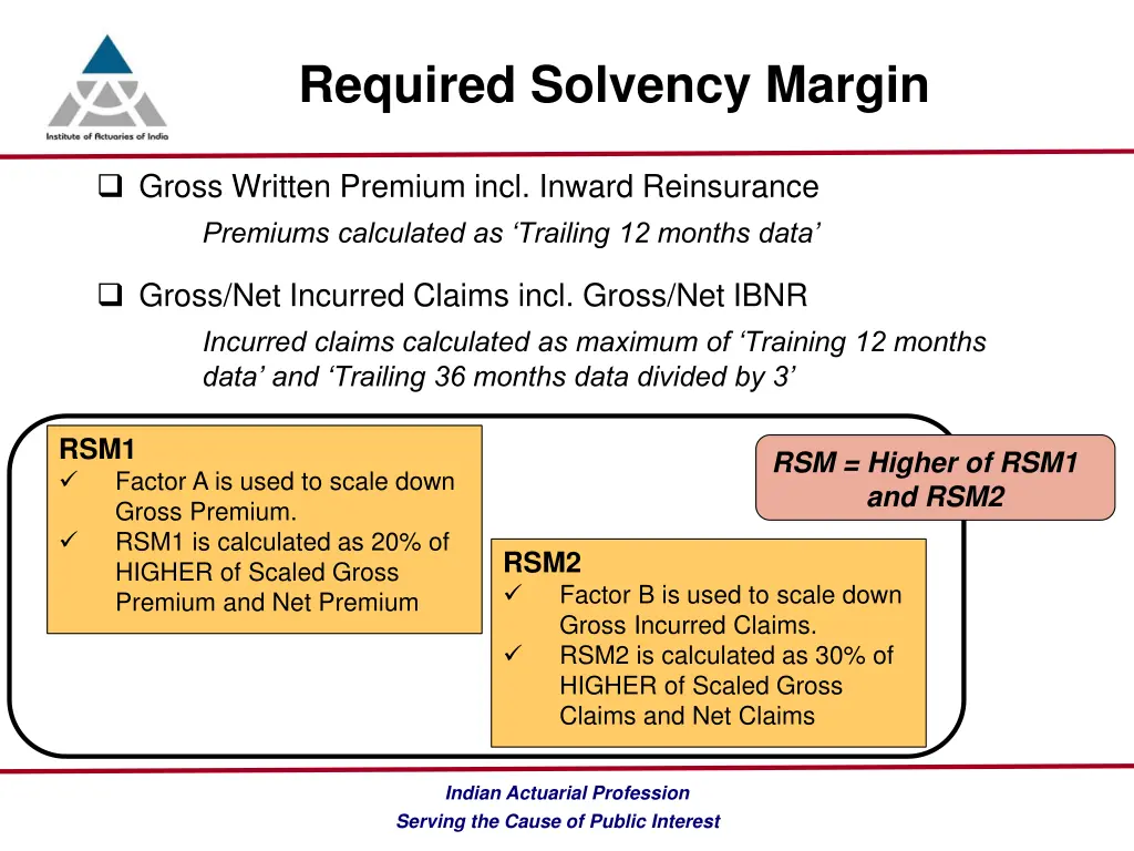 required solvency margin