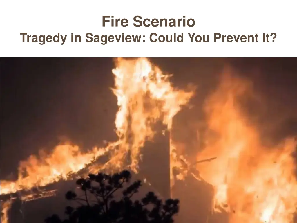 fire scenario