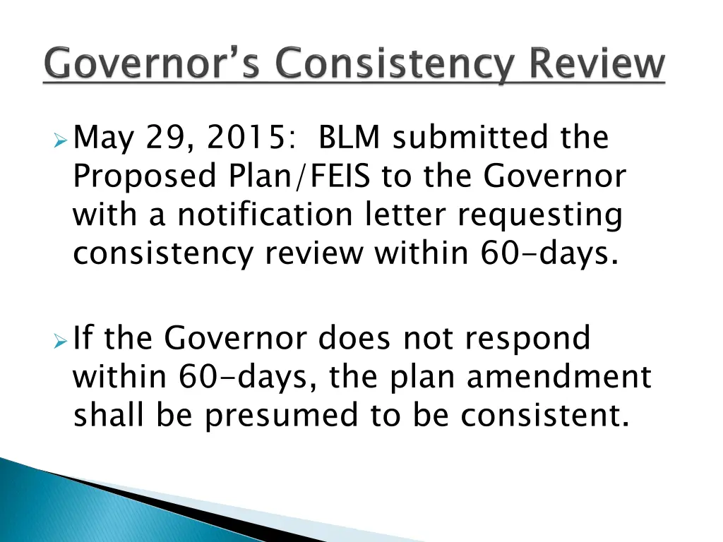 may 29 2015 blm submitted the proposed plan feis