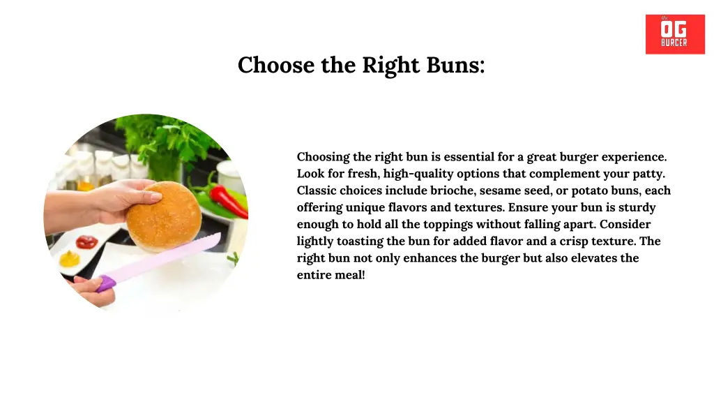 choose the right buns