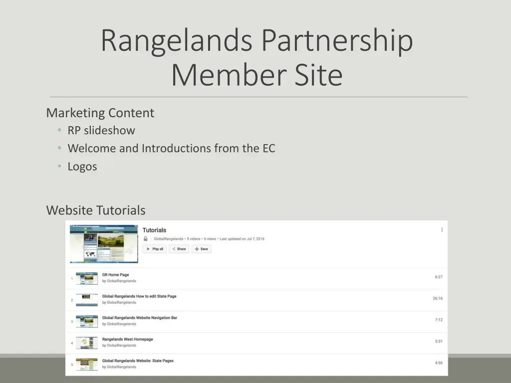 rangelands partnership member site