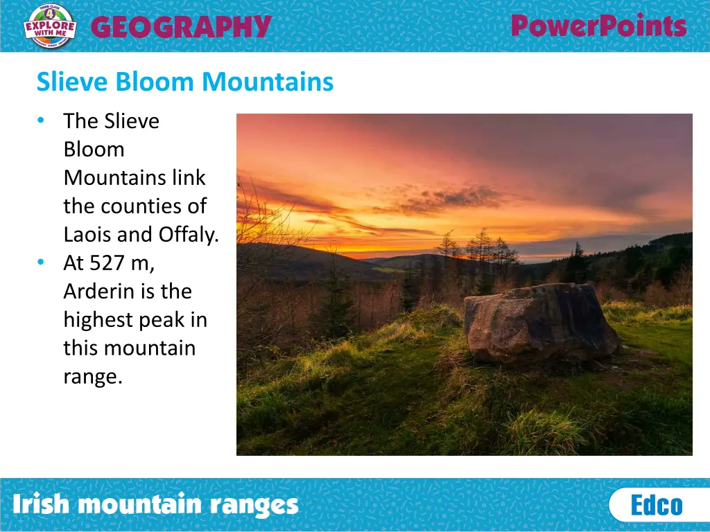 slieve bloom mountains