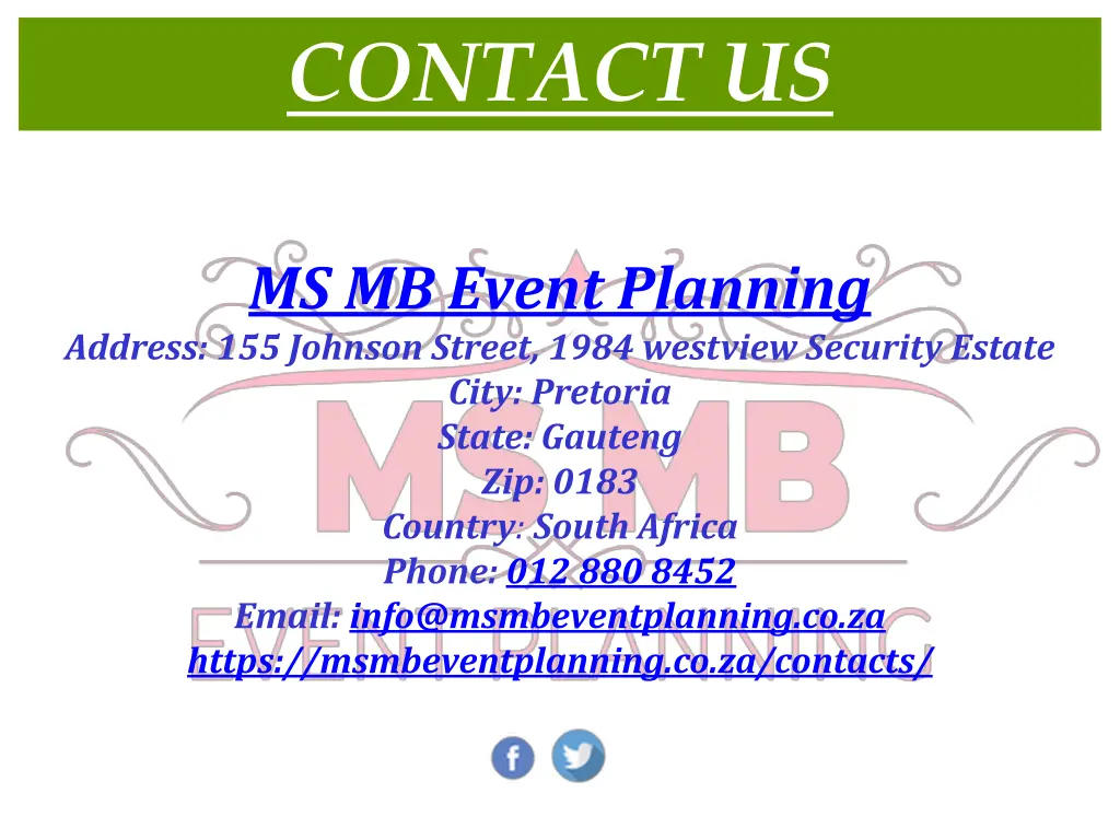 contact us