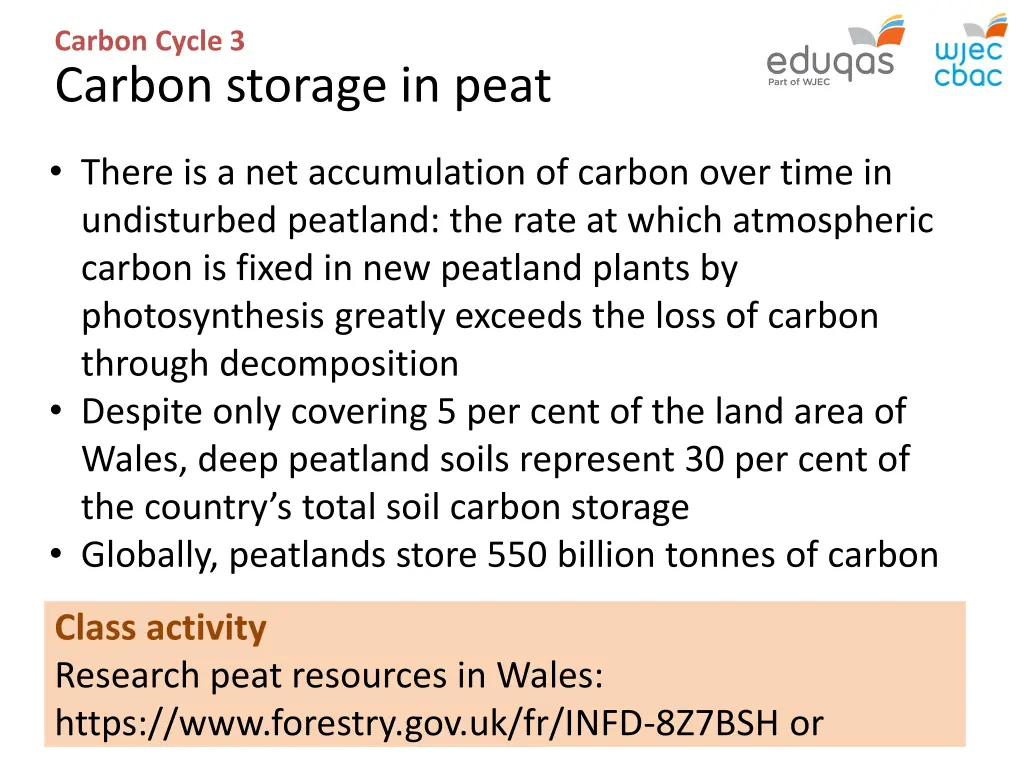 carbon cycle 3 carbon storage in peat