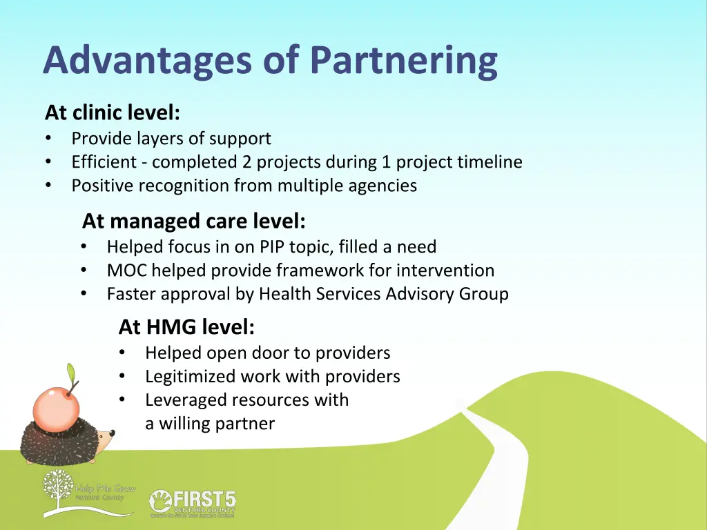 advantages of partnering