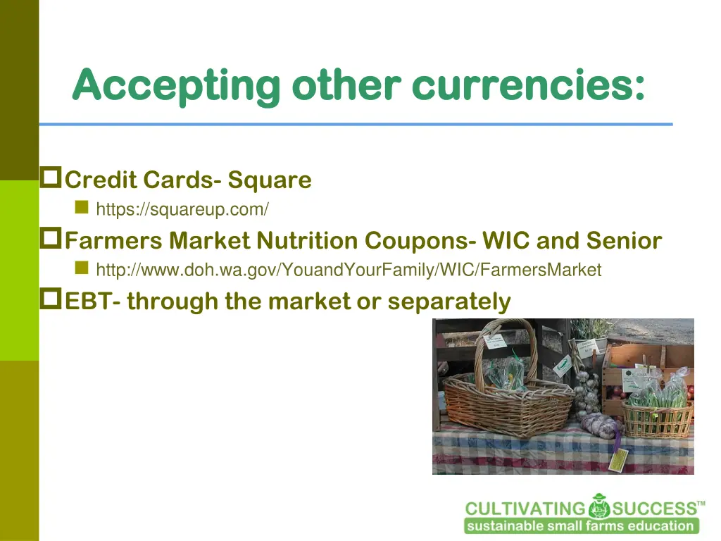 accepting other currencies accepting other